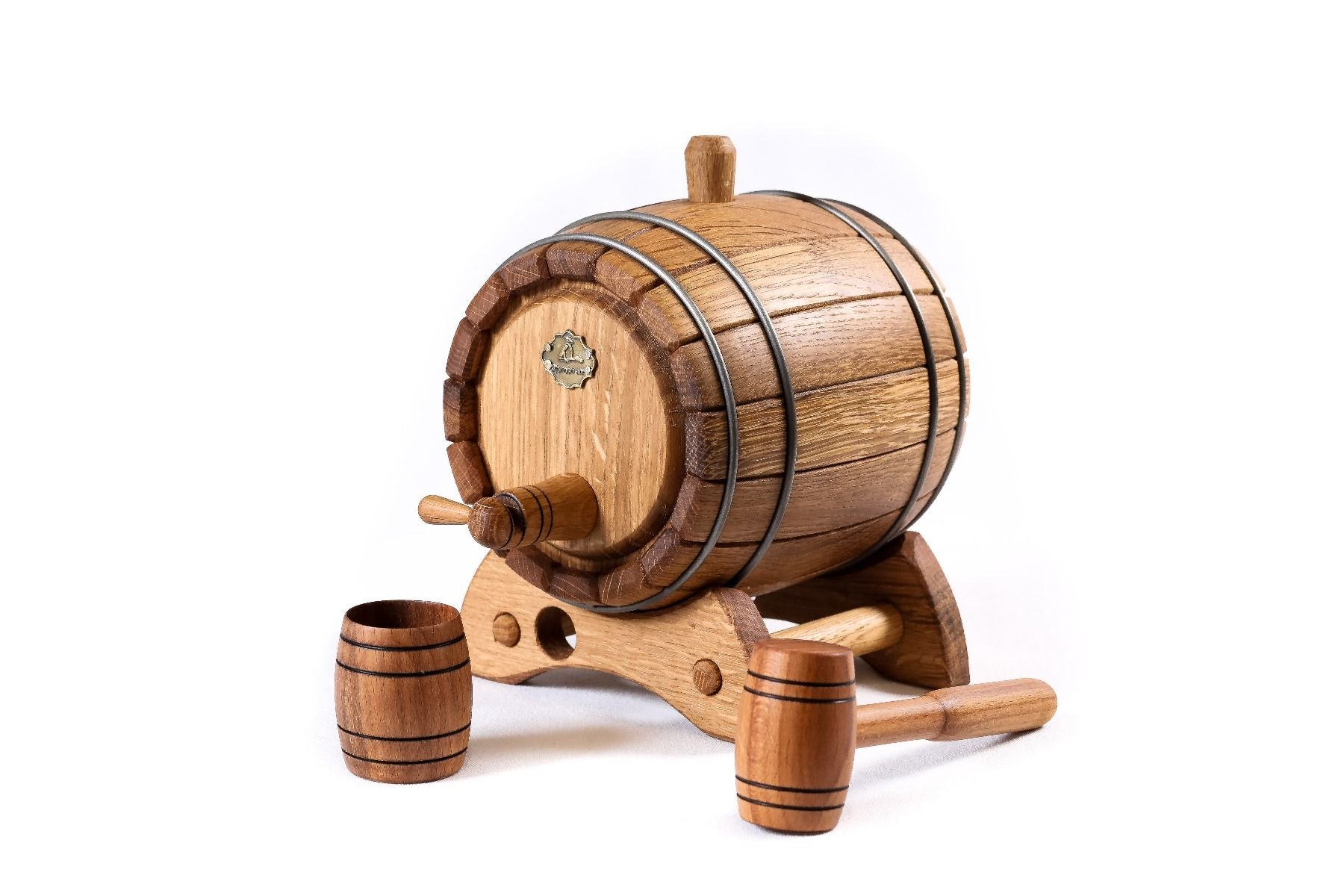 Hrachya Ohanyan Woodworks Cognac and Wine Ageing Barrel / 1 Litre