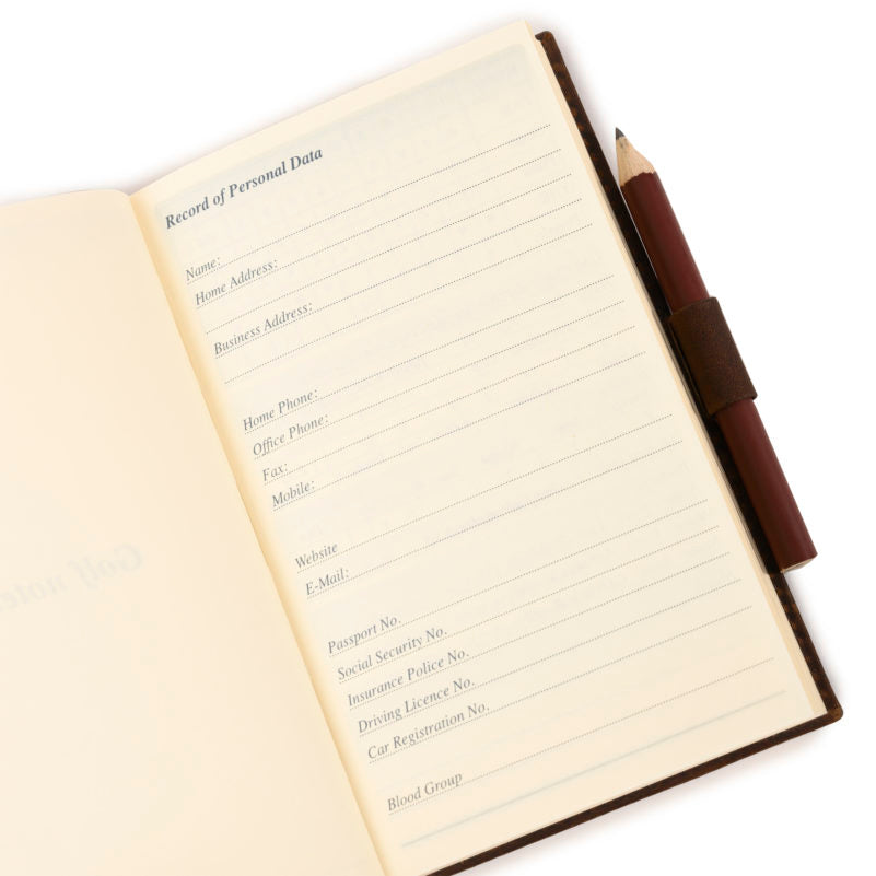 Moore &amp; Giles Travel Golf Scorebook