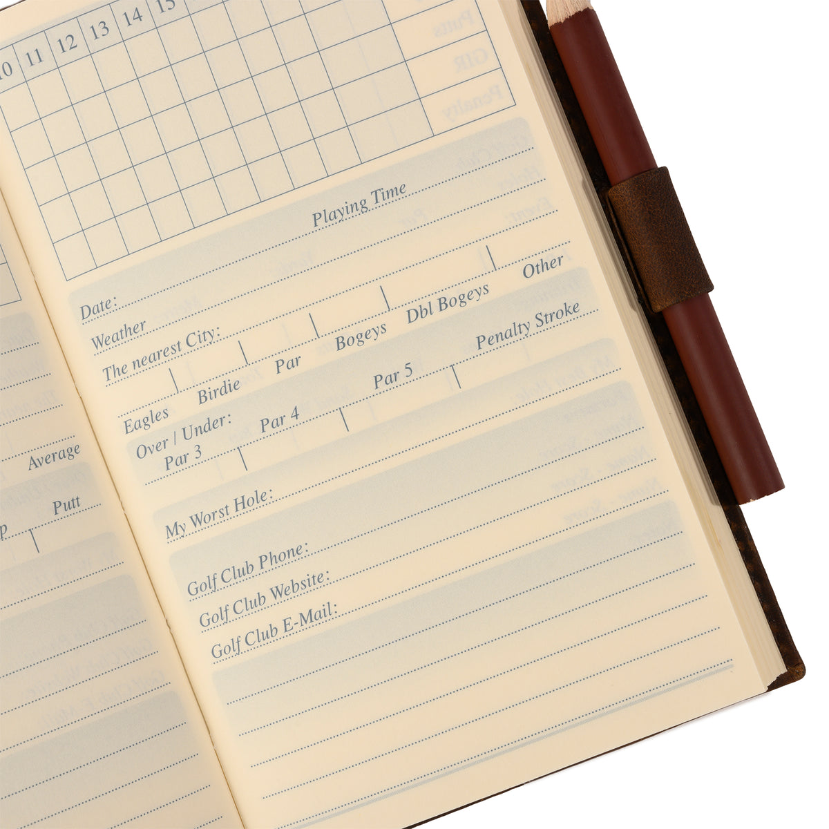 Moore &amp; Giles Travel Golf Scorebook