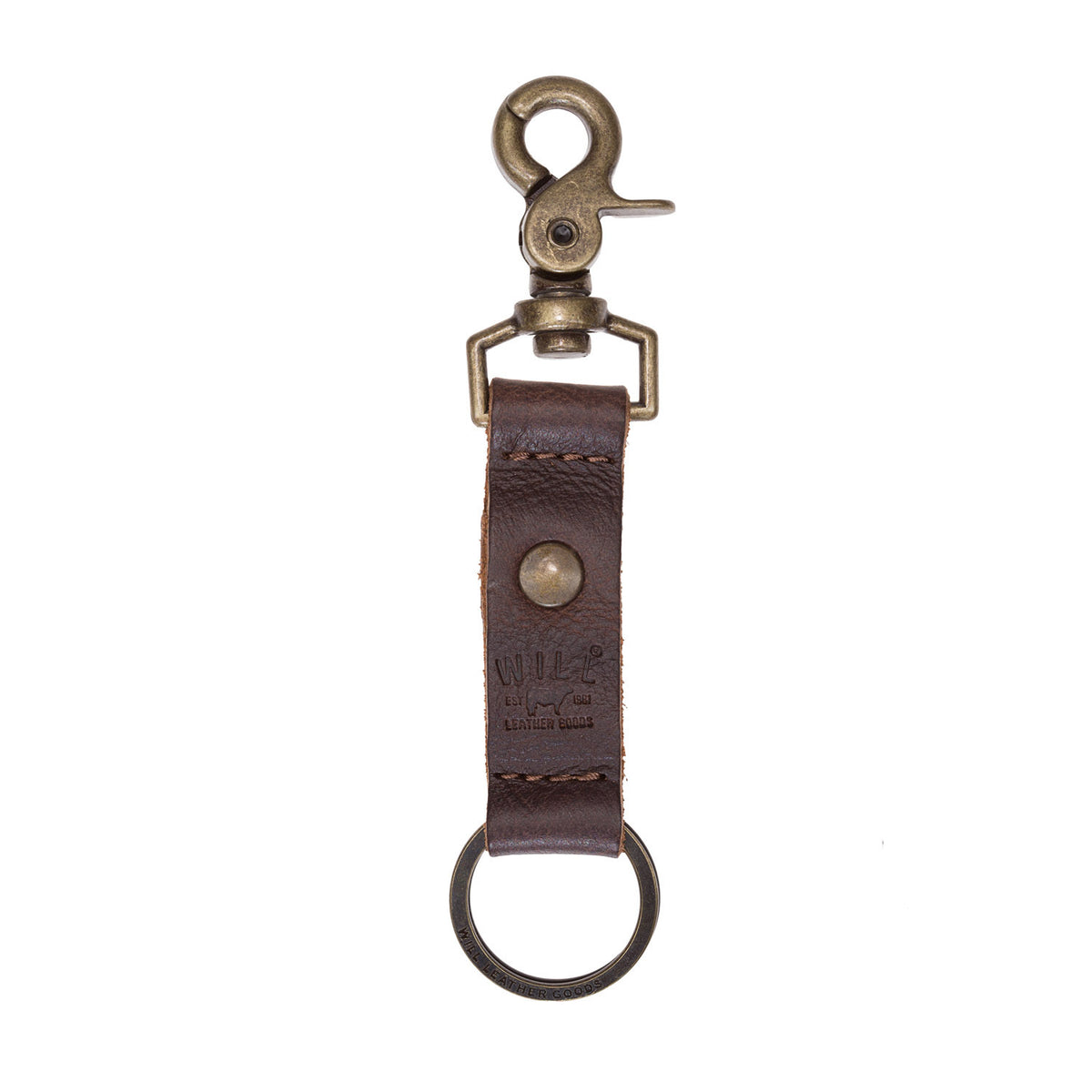 Will Leather Wren Keychain T Moro Brown