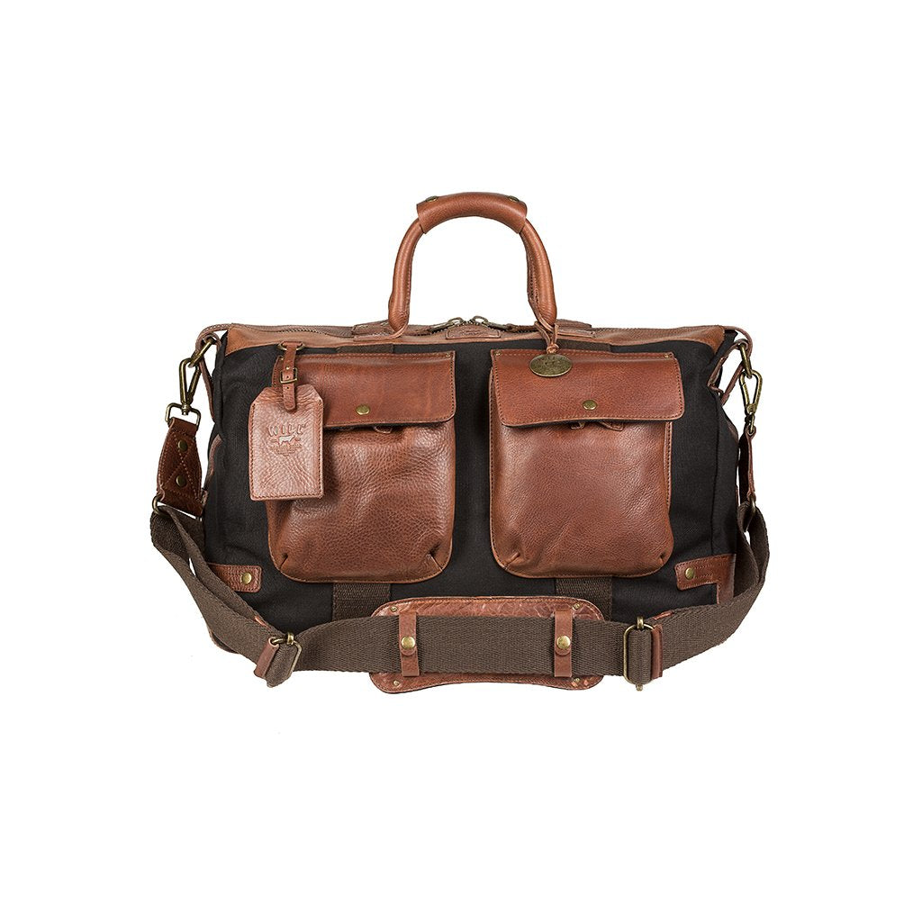Will Leather Canvas Traveller Duffle Black / Brown