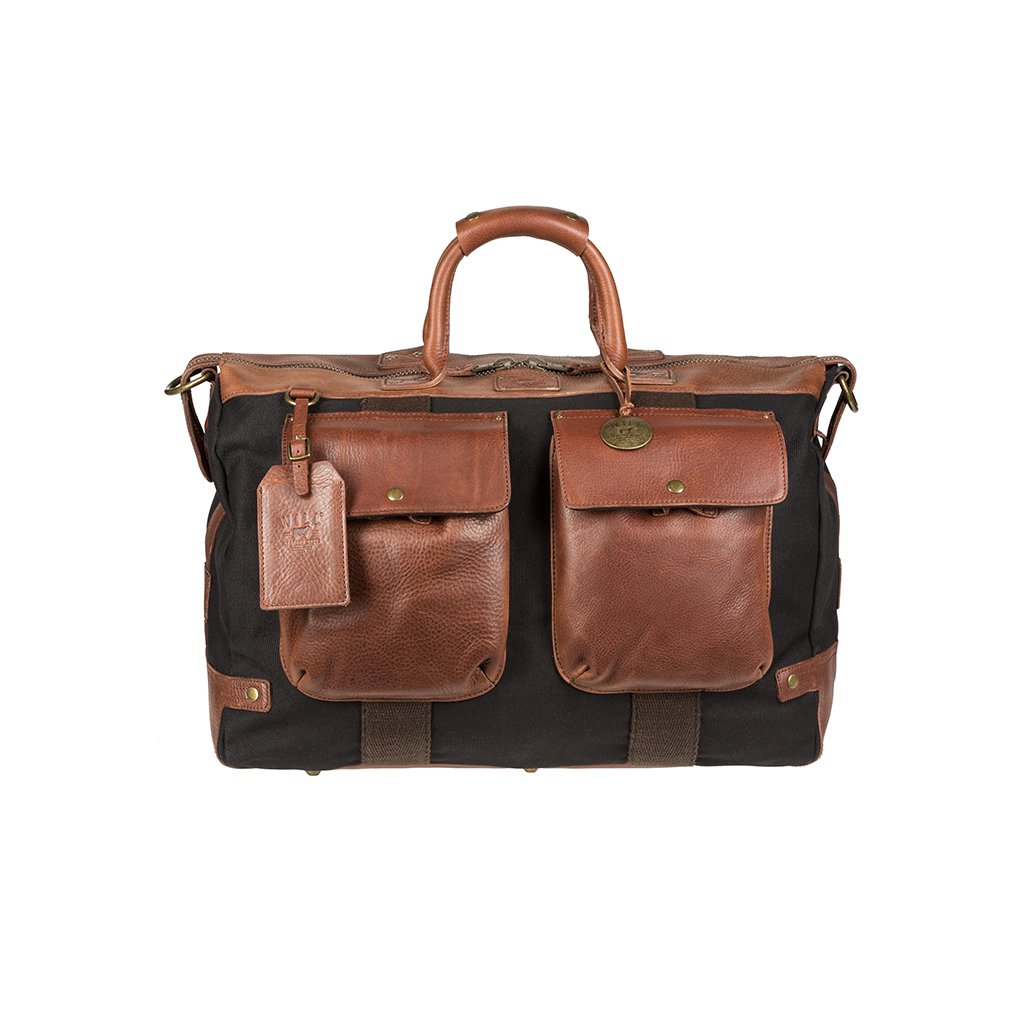 Will Leather Canvas Traveller Duffle Black / Brown