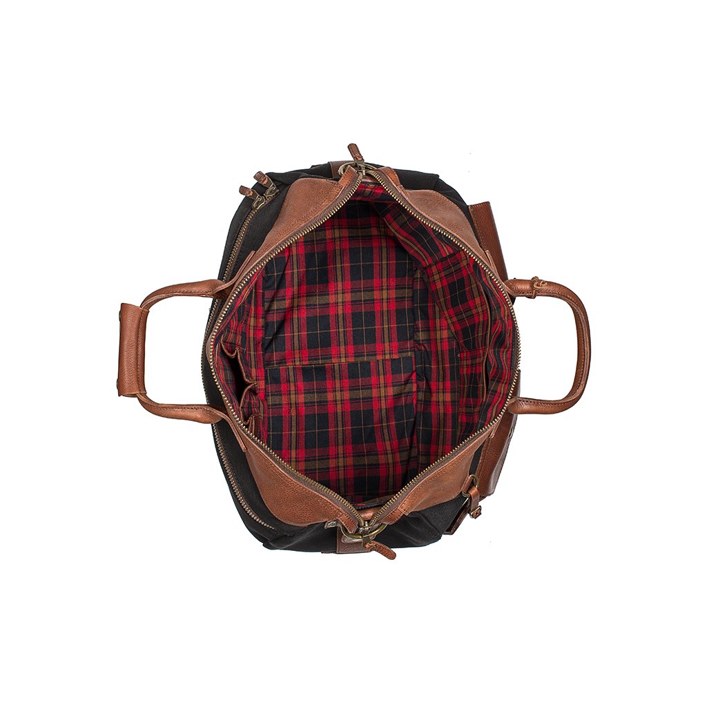 Will Leather Canvas Traveller Duffle Black / Brown