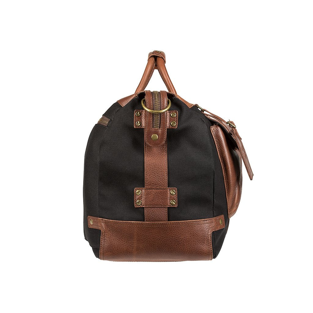 Will Leather Canvas Traveller Duffle Black / Brown