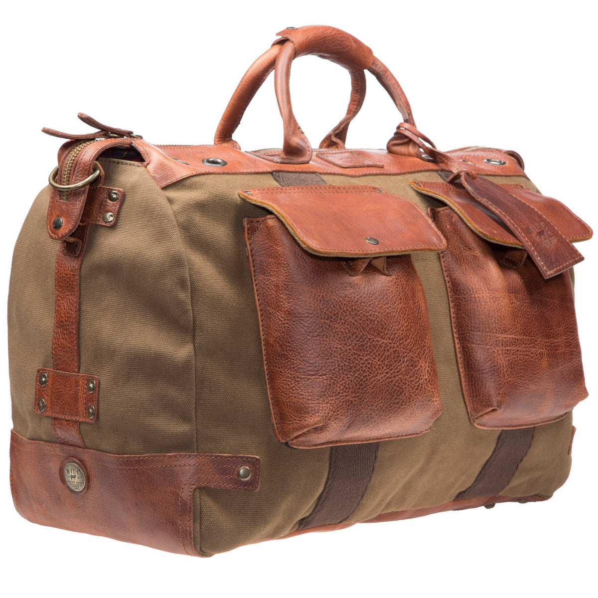 Will Leather Canvas Traveller Duffle Tobacco / Saddle