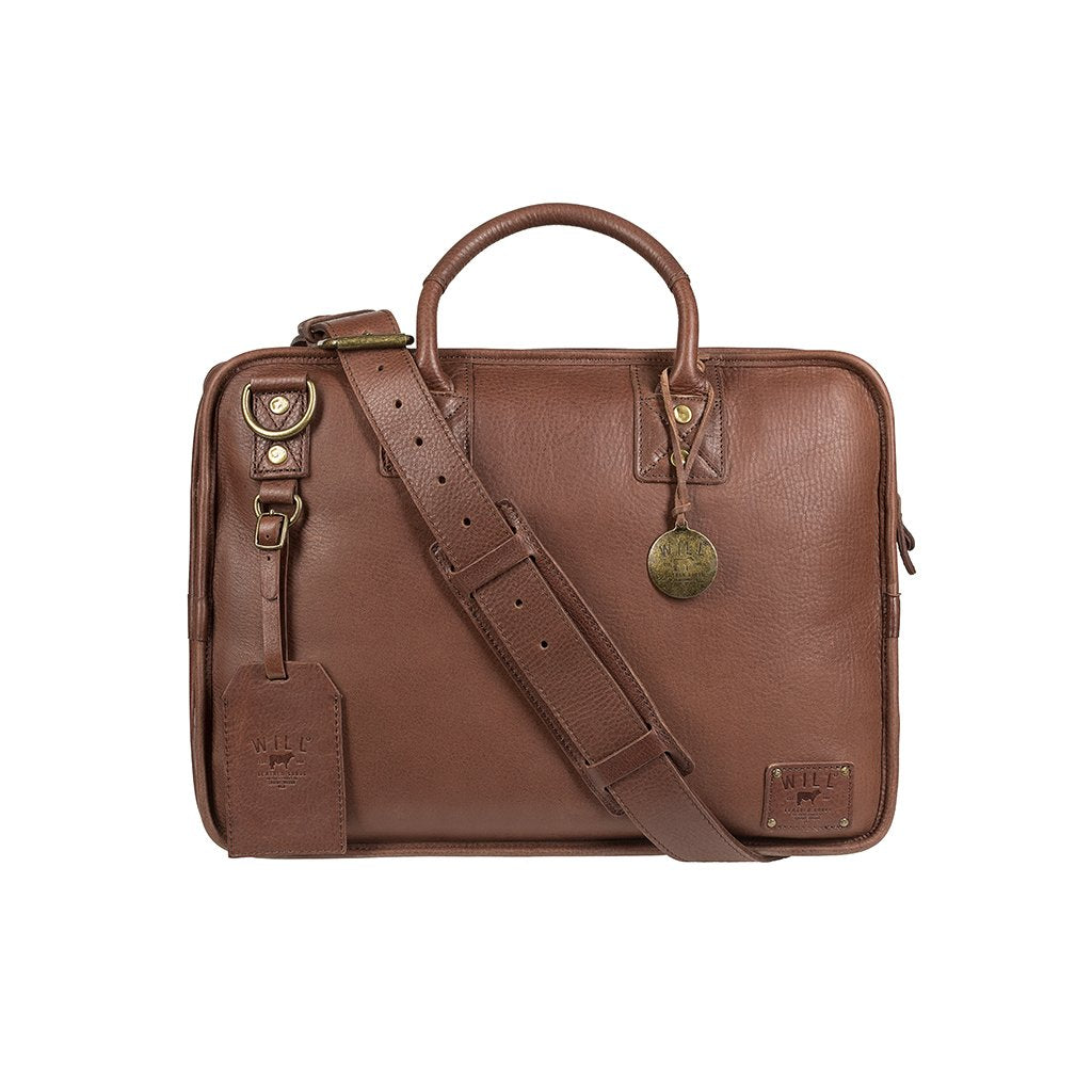 Will Leather Hank Satchel Brown