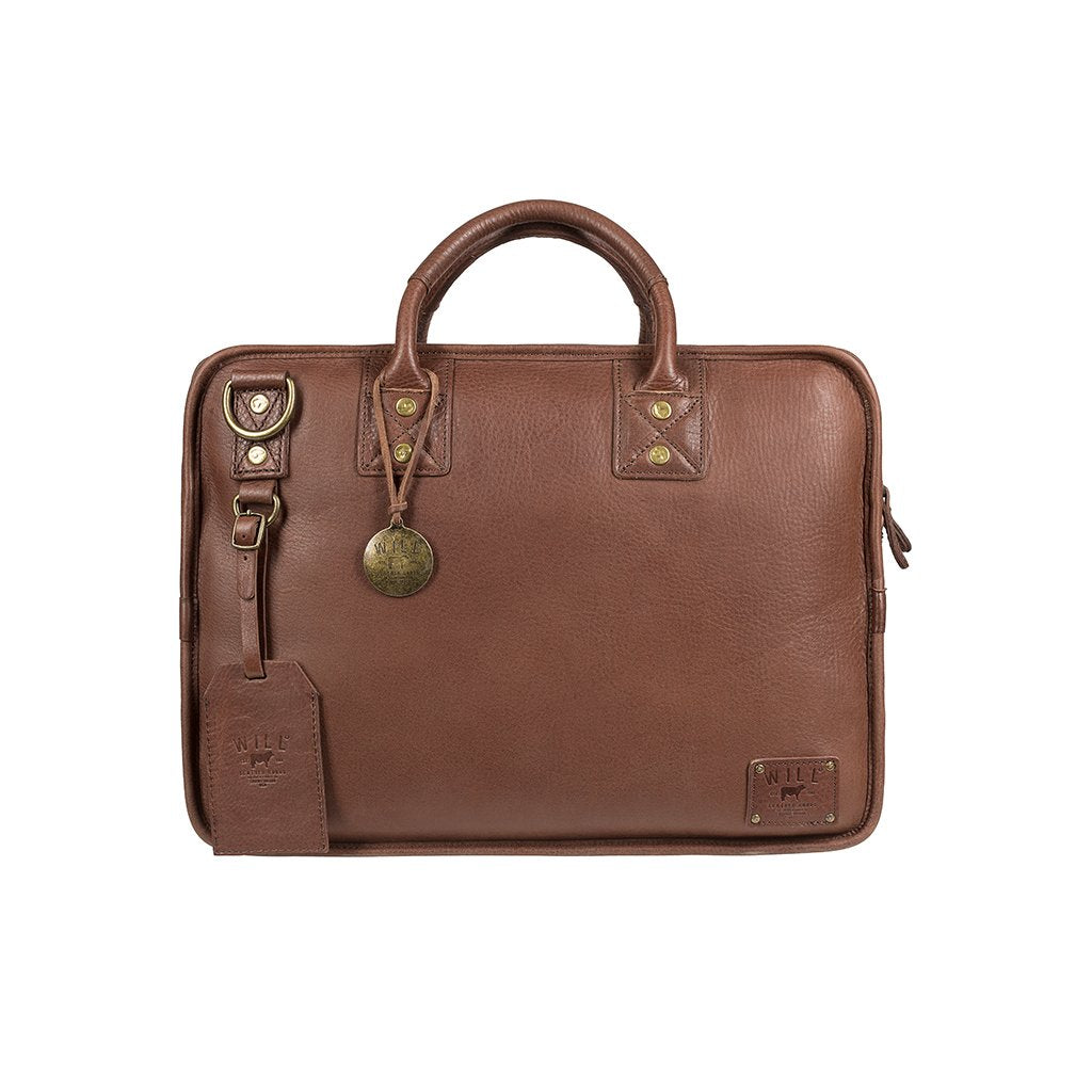 Will Leather Hank Satchel Brown