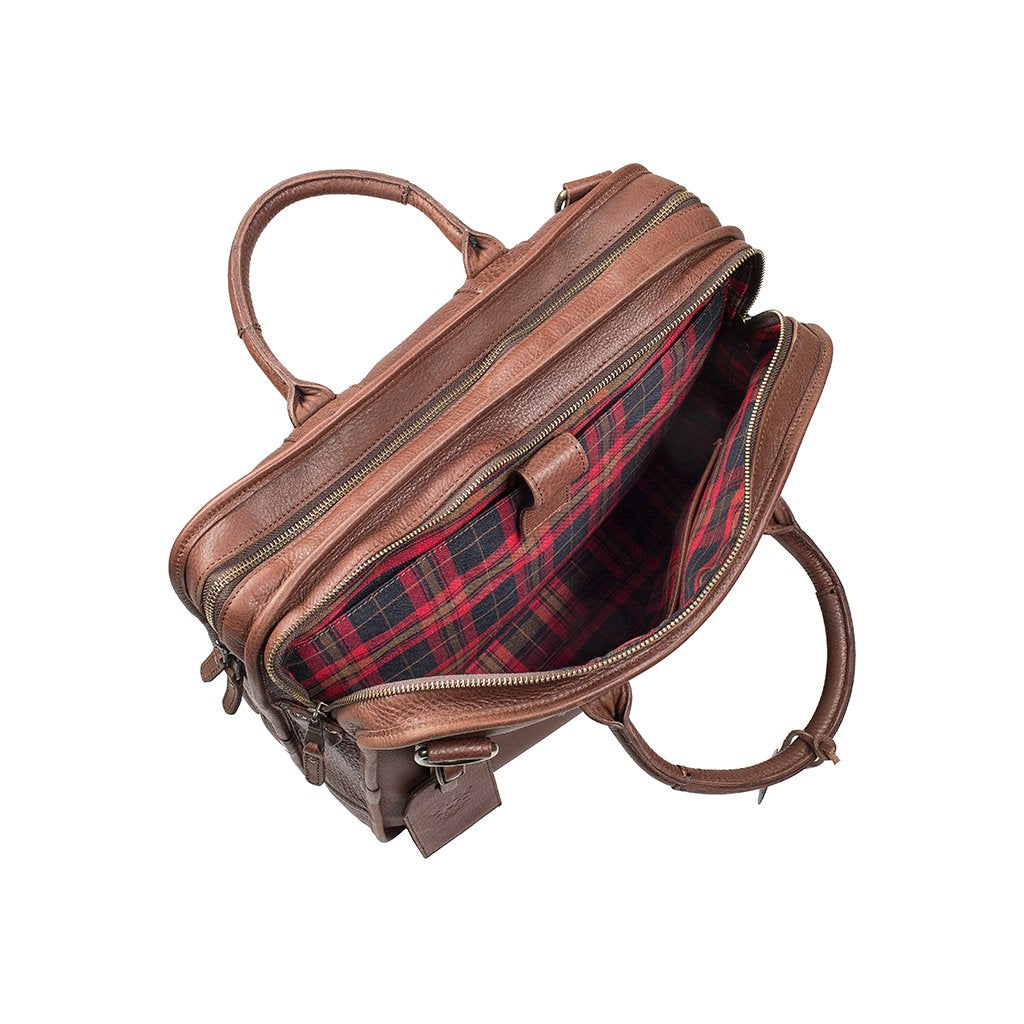 Will Leather Hank Satchel Brown