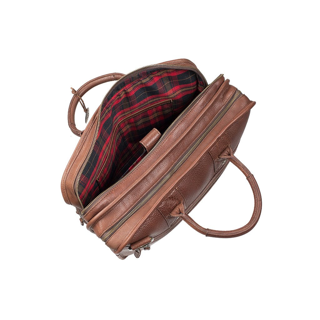 Will Leather Hank Satchel Brown