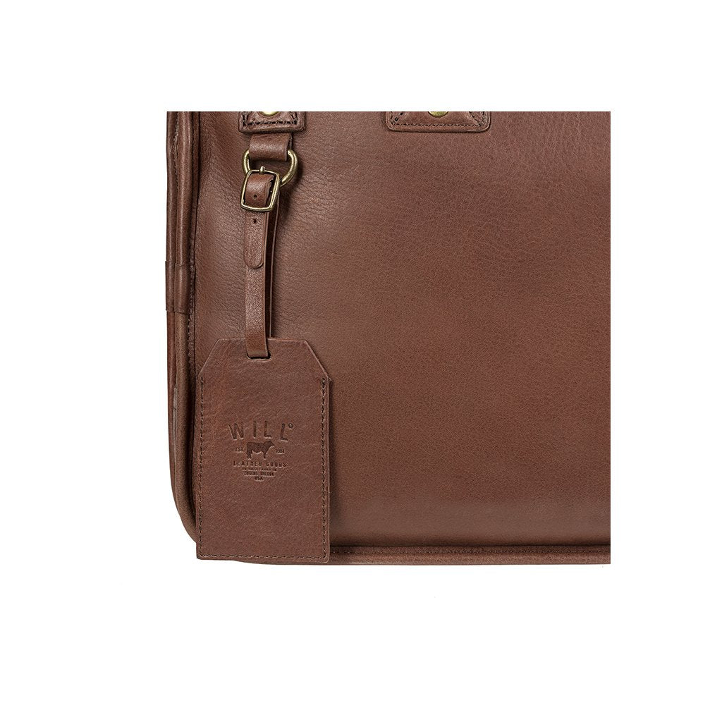 Will Leather Hank Satchel Brown