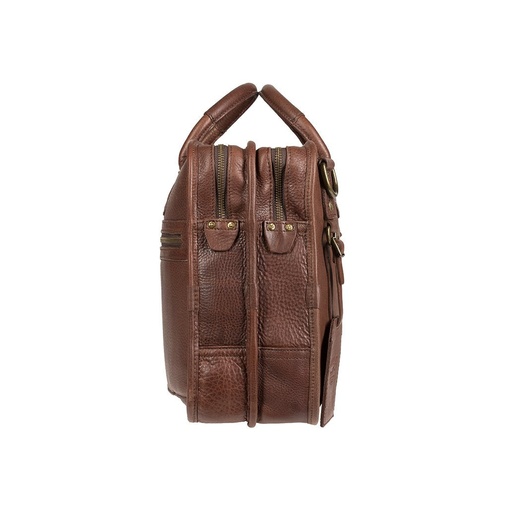 Will Leather Hank Satchel Brown