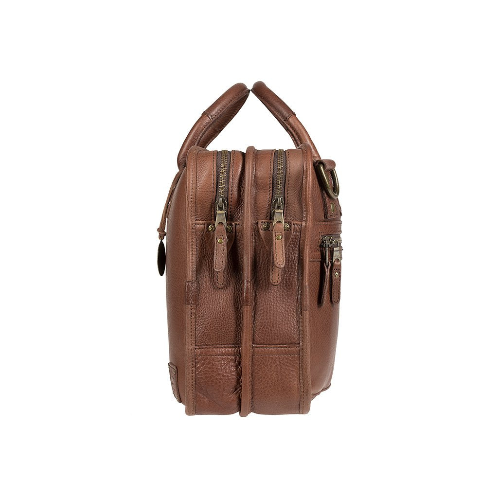 Will Leather Hank Satchel Brown