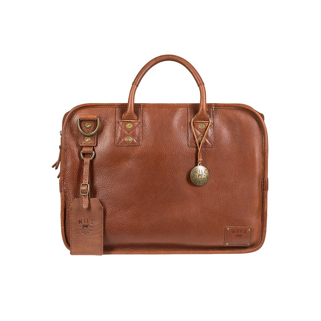 Will Leather Hank Satchel Cognac