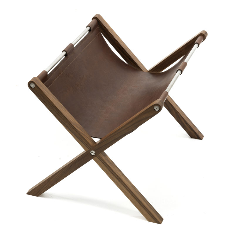 Moore &amp; Giles Walnut Magazine Holder