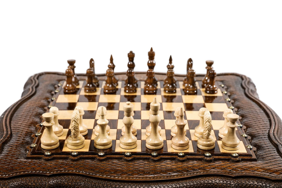 Hrachya Ohanyan Woodworks Tabletop Chess Set