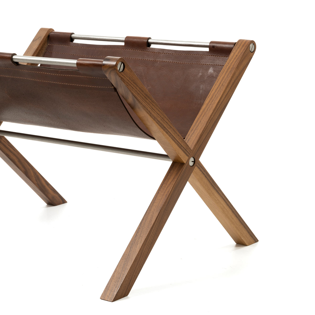 Moore &amp; Giles Walnut Magazine Holder