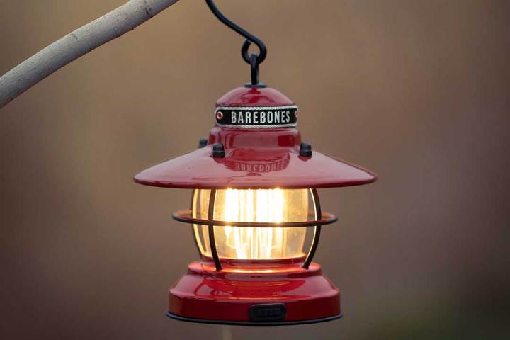 Barebones Edison Mini Red Lantern