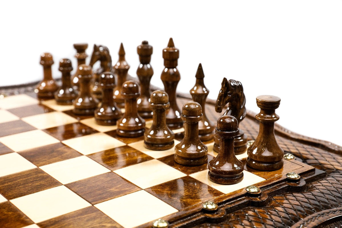 Hrachya Ohanyan Woodworks Tabletop Chess Set