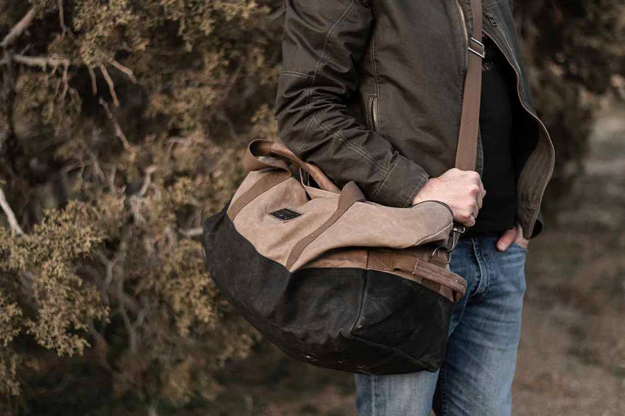 Barebones Neelum Duffle Bag in Khaki