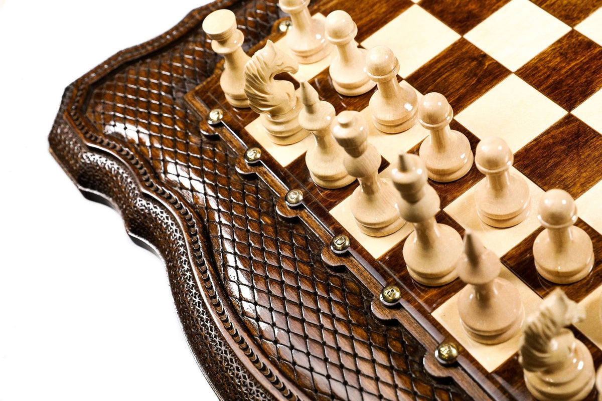 Hrachya Ohanyan Woodworks Tabletop Chess Set
