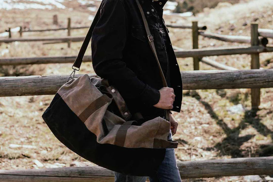 Barebones Neelum Duffle Bag in Khaki