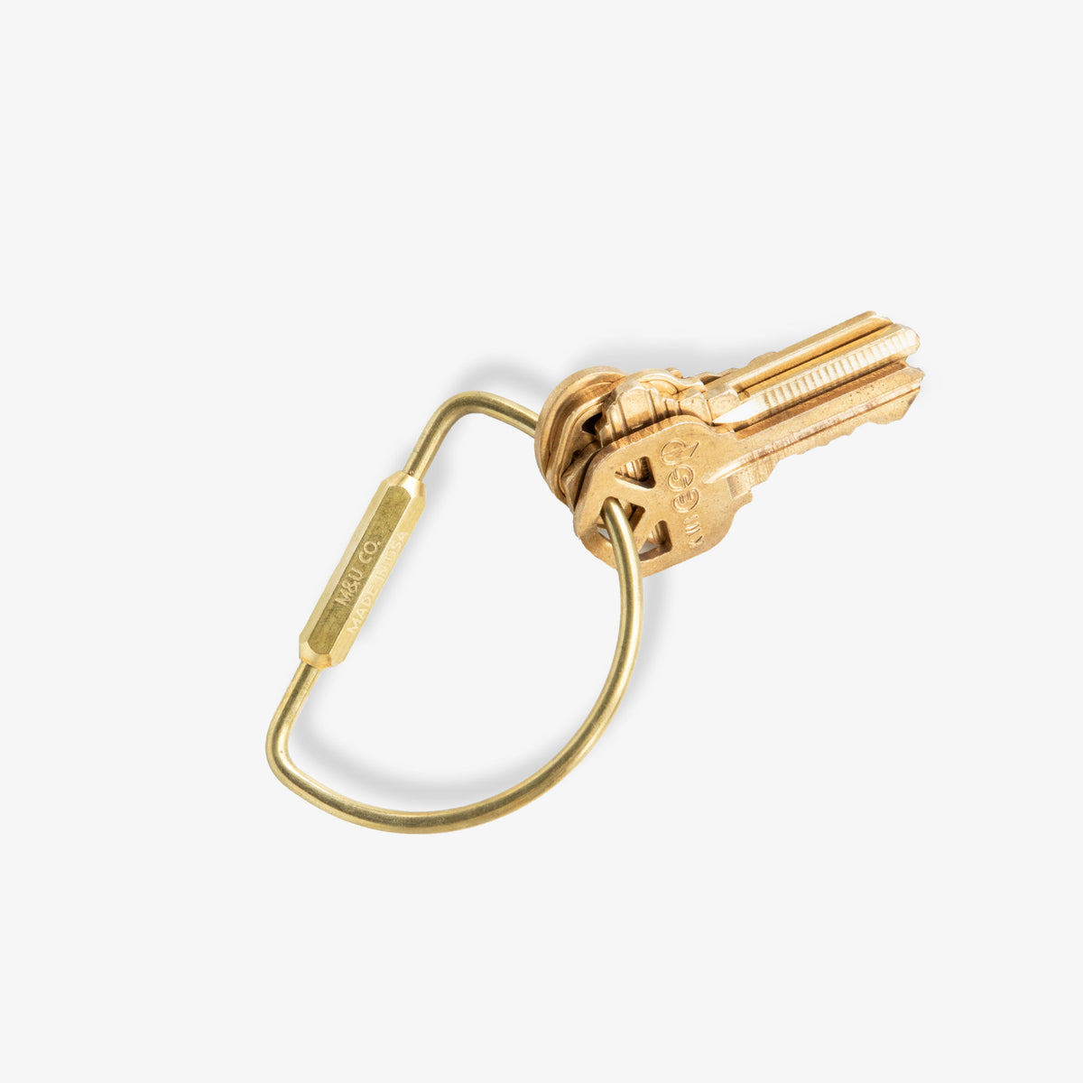 Maxx &amp; Unicorn D Keyring Brass