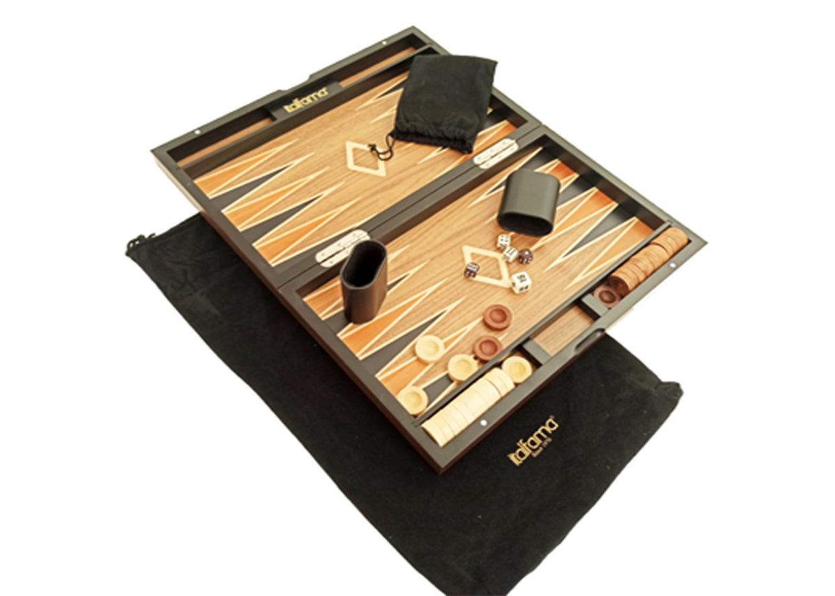 Italfama Deluxe Hand Inlaid Backgammon Set