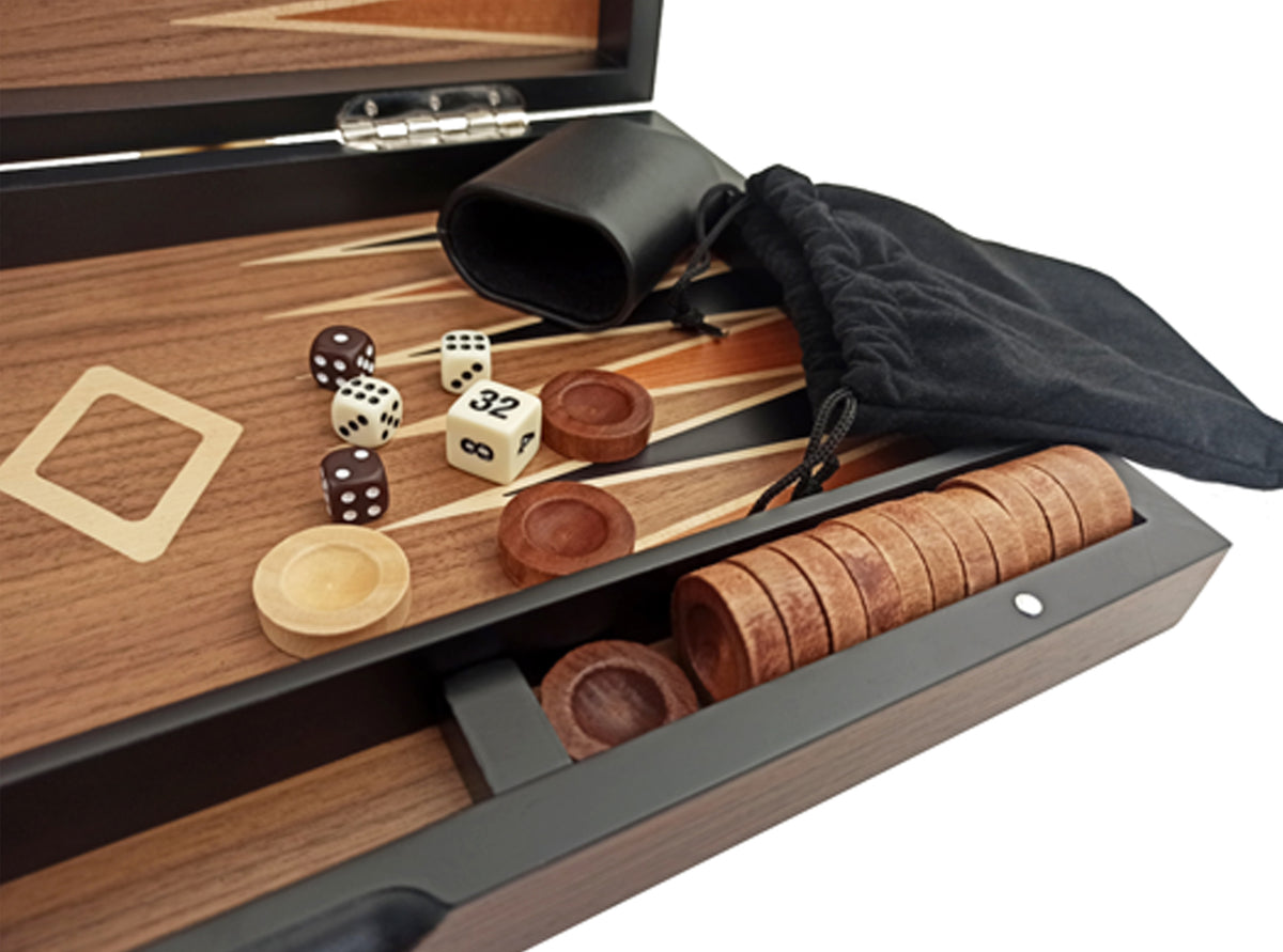 Italfama Deluxe Hand Inlaid Backgammon Set