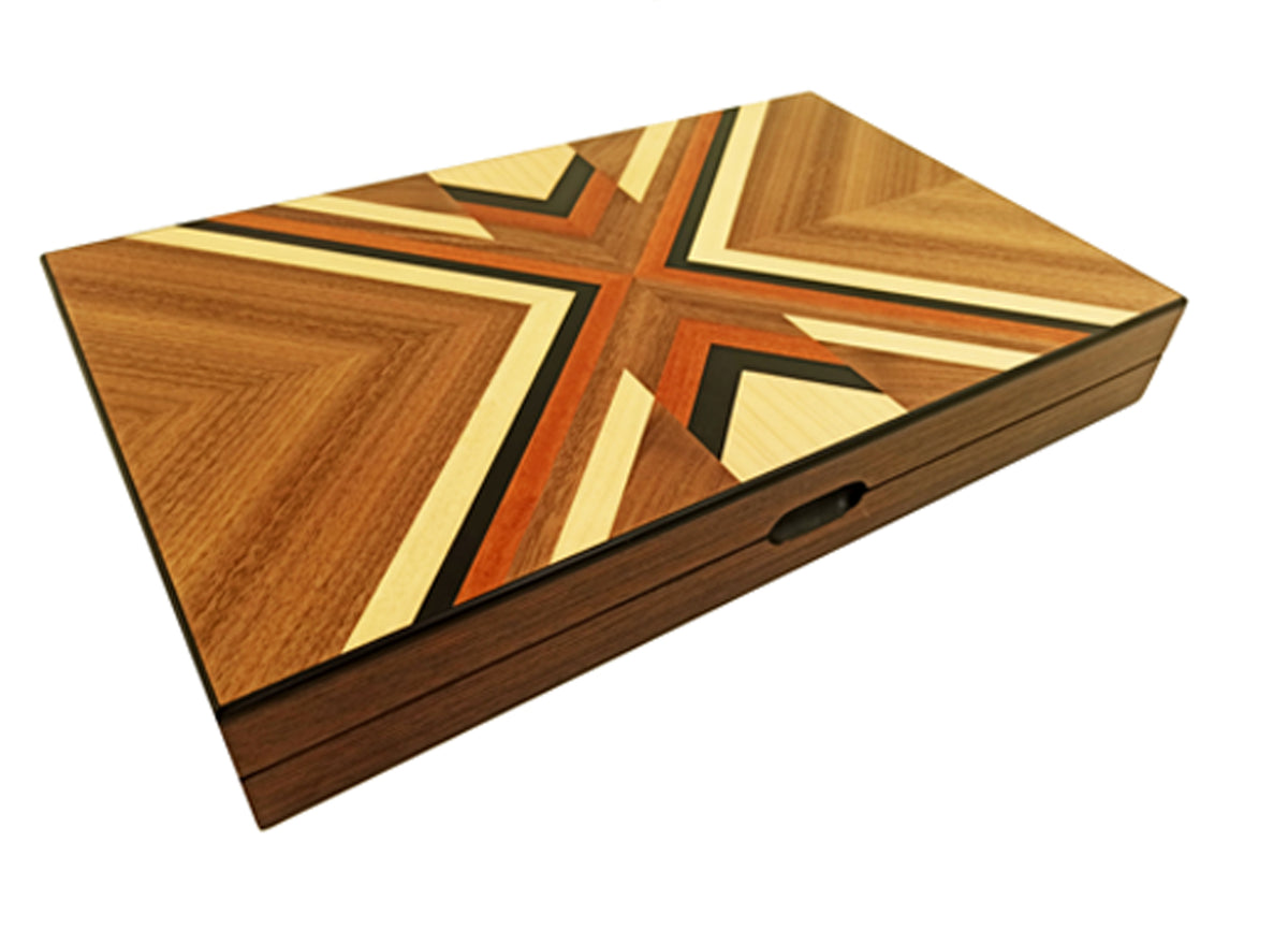 Italfama Deluxe Hand Inlaid Backgammon Set
