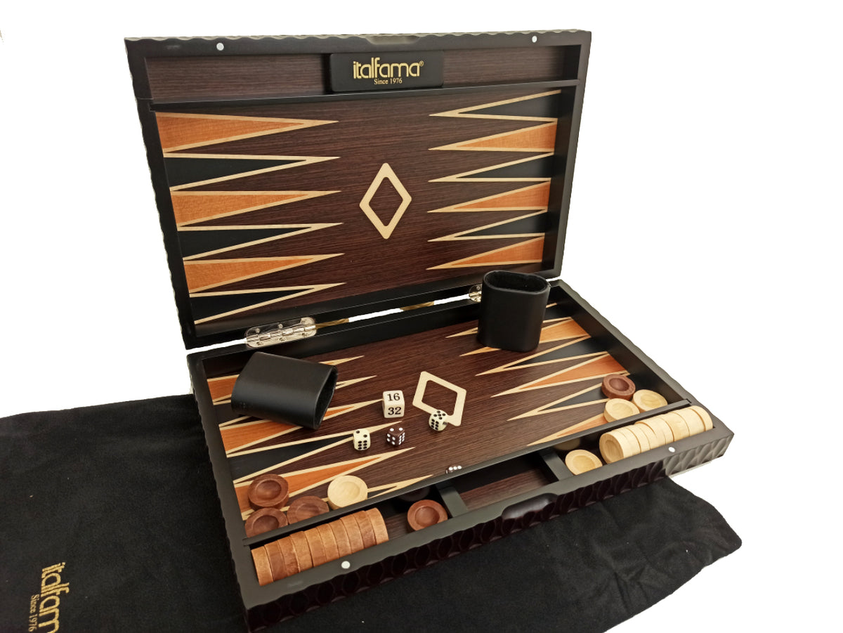 Italfama Hand Carved Backgammon Set