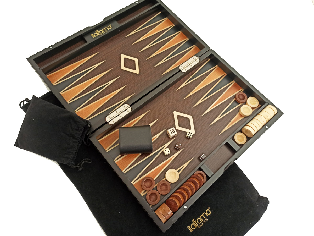 Italfama Hand Carved Backgammon Set