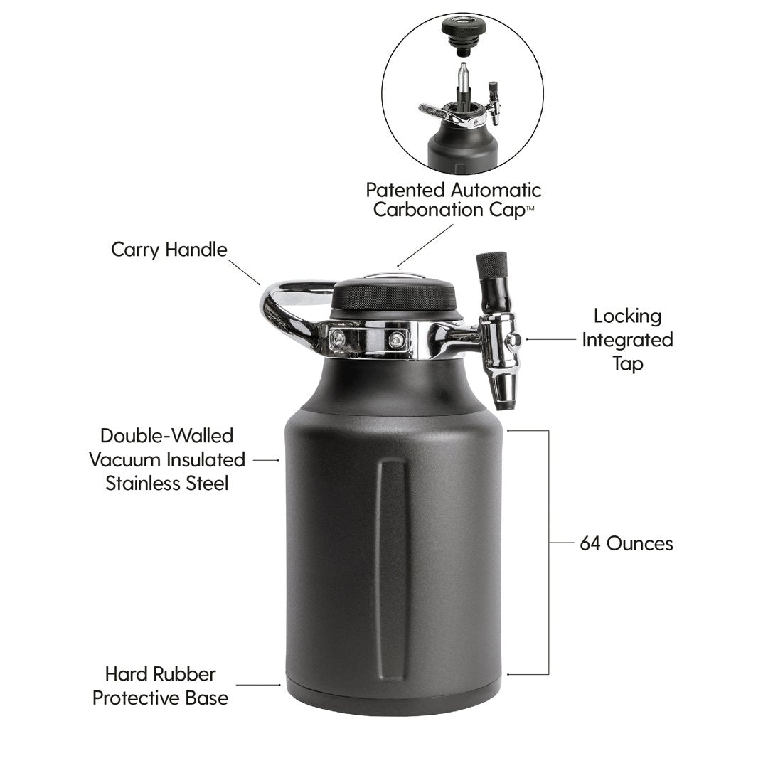 GrowlerWerks uKeg Go 64 - Tungsten