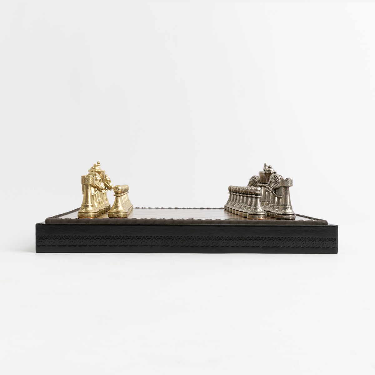 Italfama Classic Metal Chess Set With BackGammon + Checkers