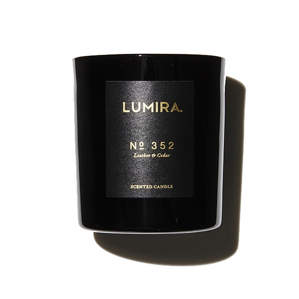 Lumira Leather & Cedar Scented Candle