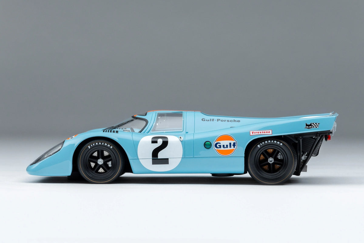 Amalgam Collection Porsche 917K - 1970 Daytona Winner in Gulf Livery 1:18 Scale Model Car