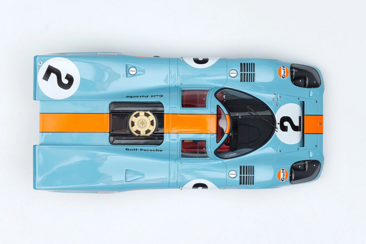 Amalgam Collection Porsche 917K - 1970 Daytona Winner in Gulf Livery 1:18 Scale Model Car