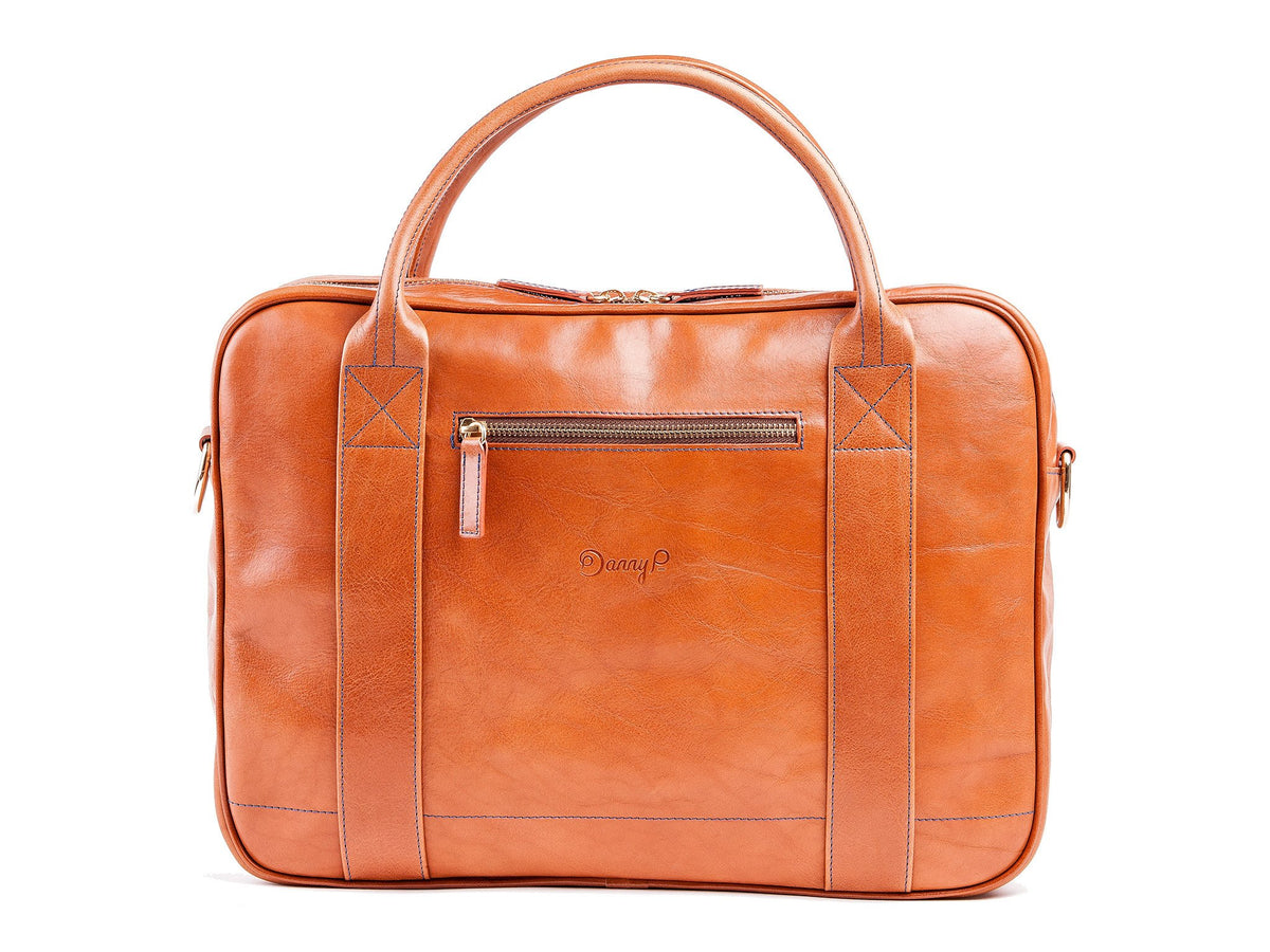 Danny P Leather Messenger Bag Tan