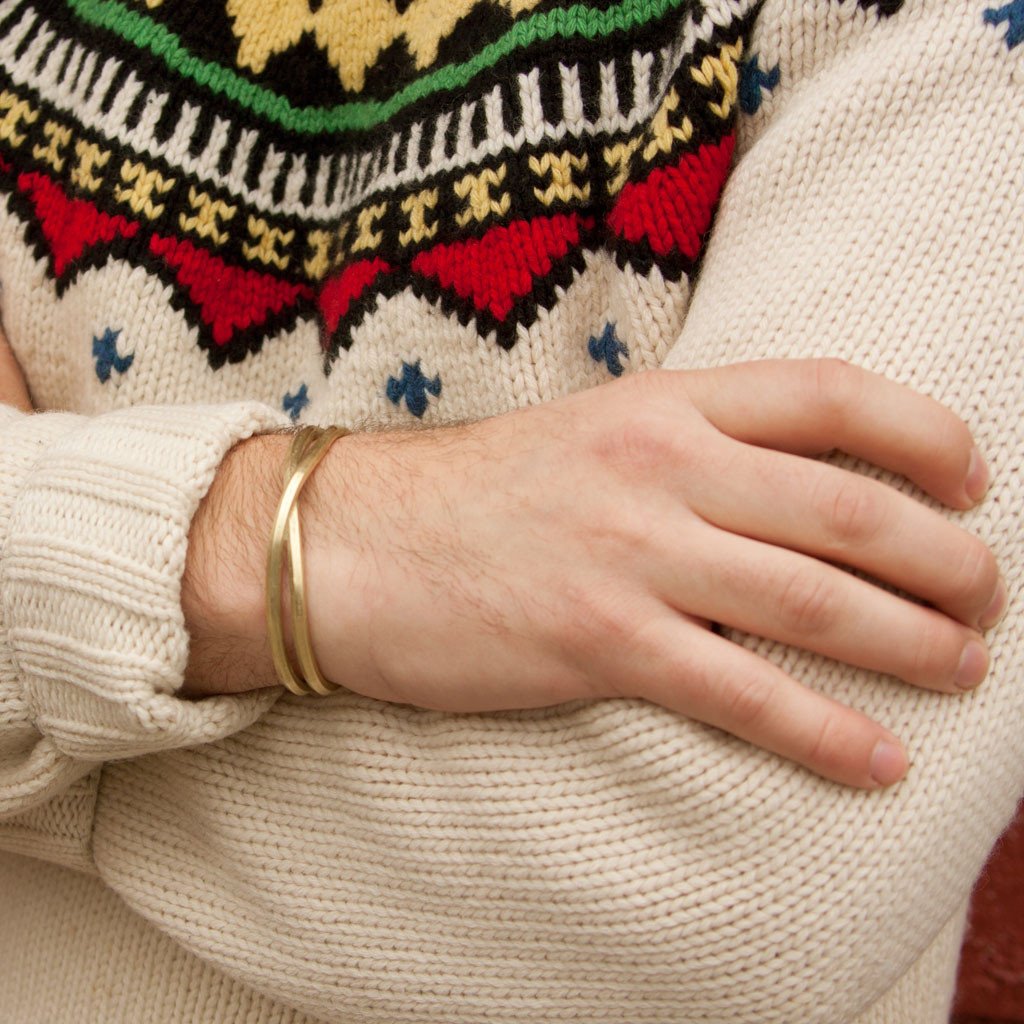 Maxx &amp; Unicorn Crossover Cuff Brass