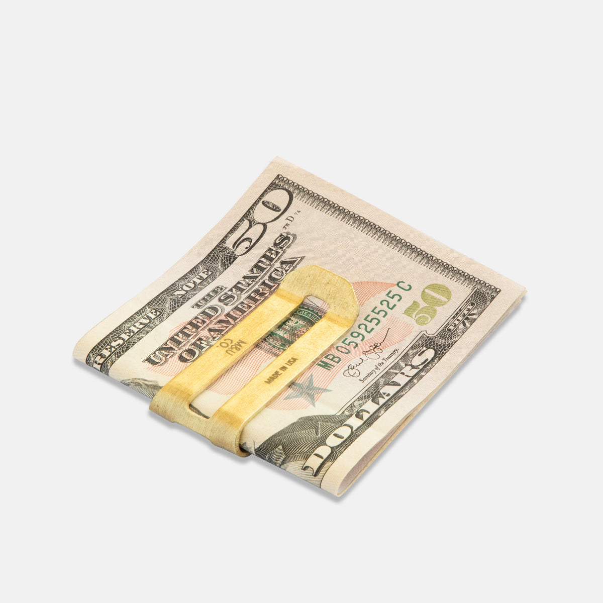 Maxx and Unicorn Money Clip Brass