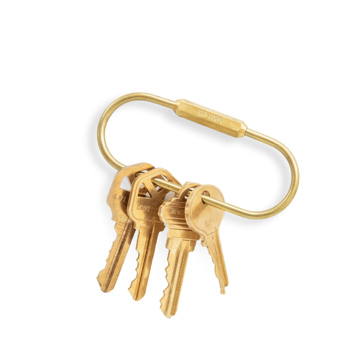 Maxx &amp; Unicorn Pill Keyring Brass