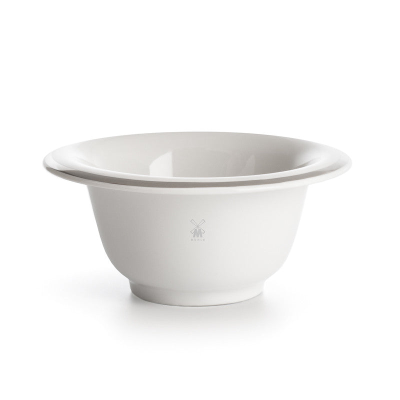 Muhle Porcelain Shaving Bowl | Platinum Edge White