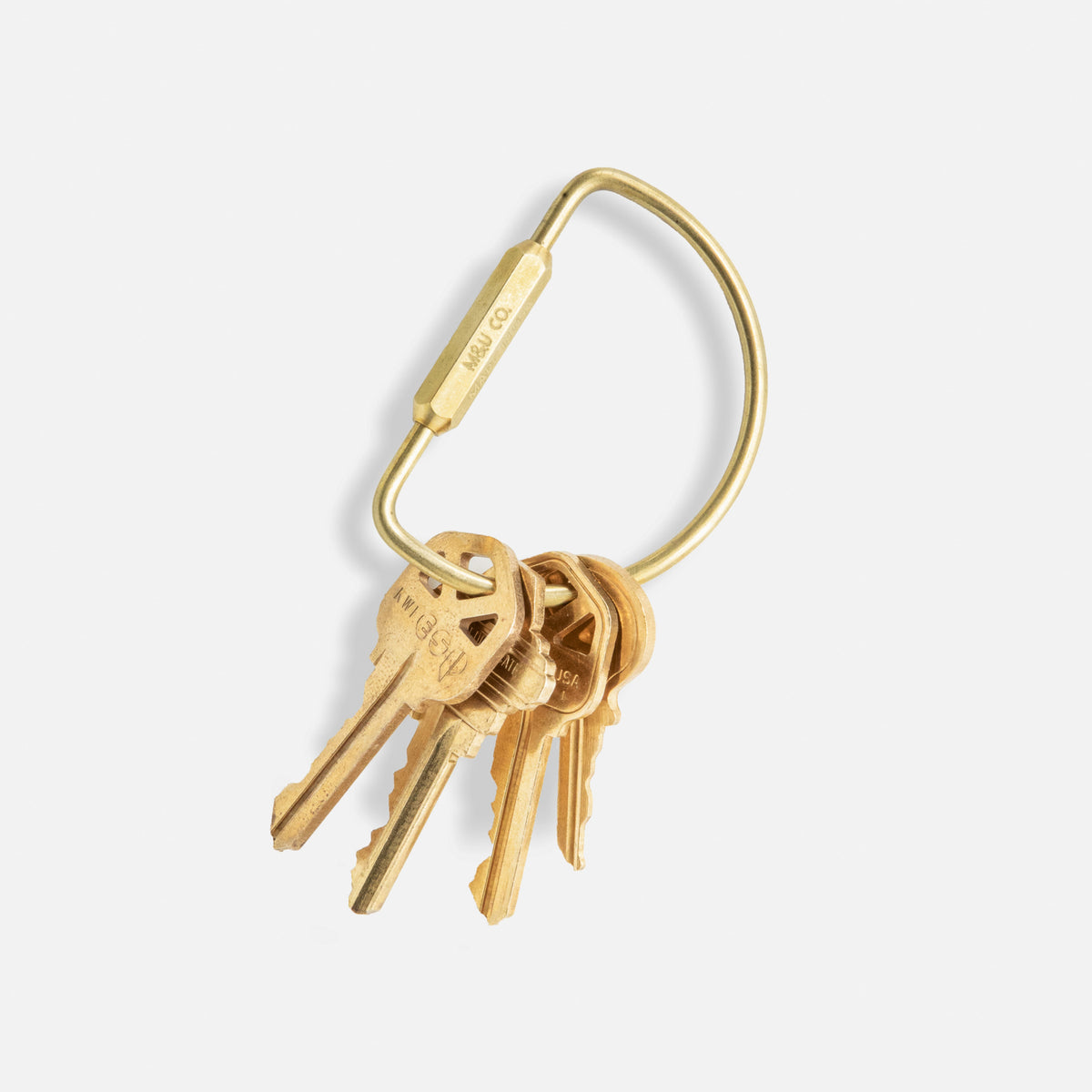 Maxx &amp; Unicorn D Keyring Brass