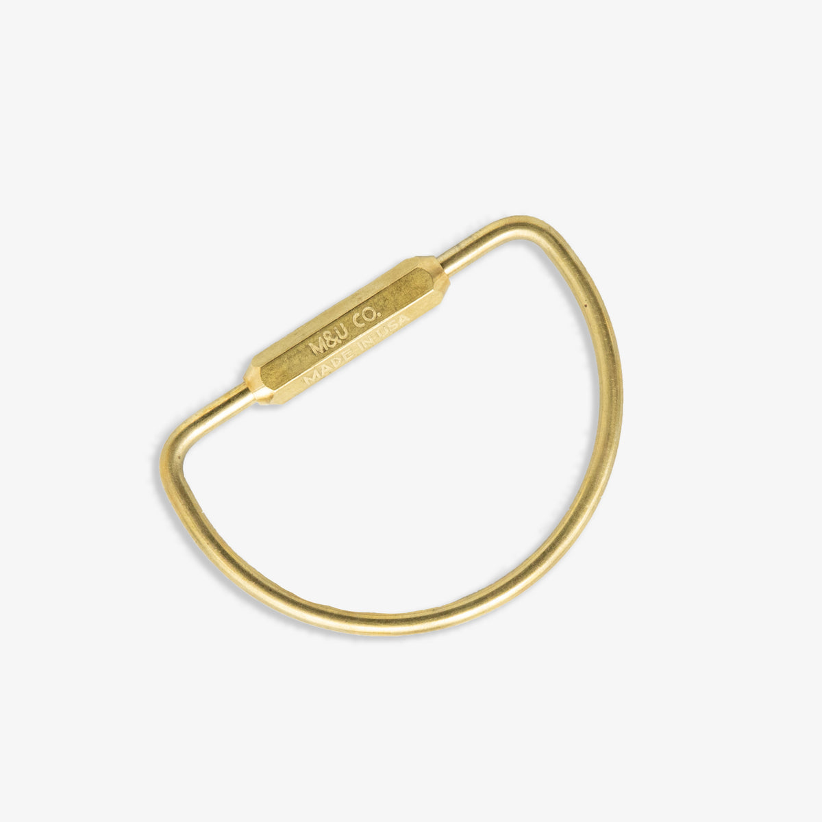 Maxx &amp; Unicorn D Keyring Brass