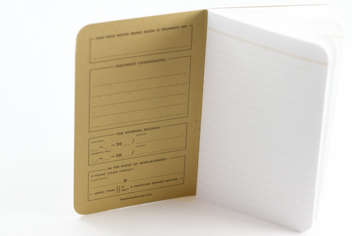 Field Notes Original Kraft Ruled 3 Pack