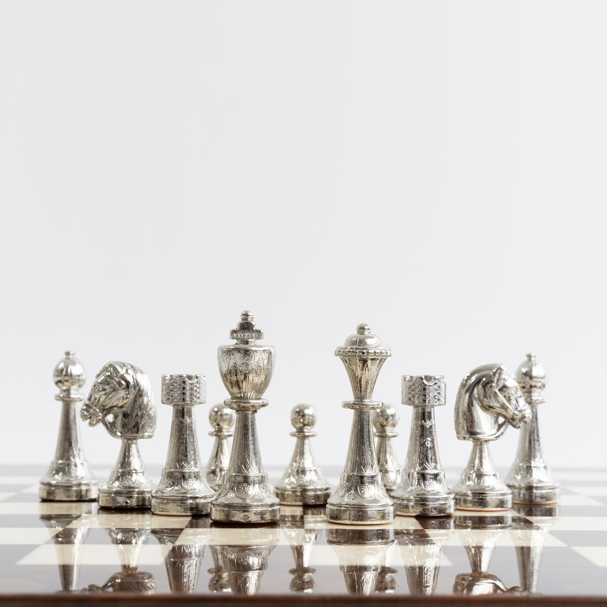 Italfama Walnut Briar Wood Chess Set