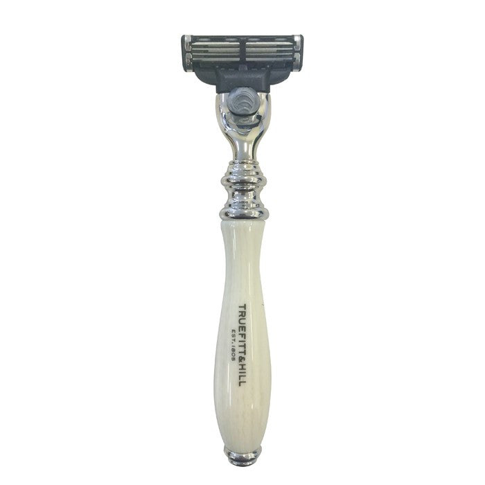 Truefitt and Hill Wellington Mach III Chrome Razor Ivory