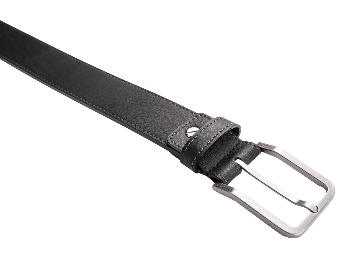 Danny P. Leather Belt Black