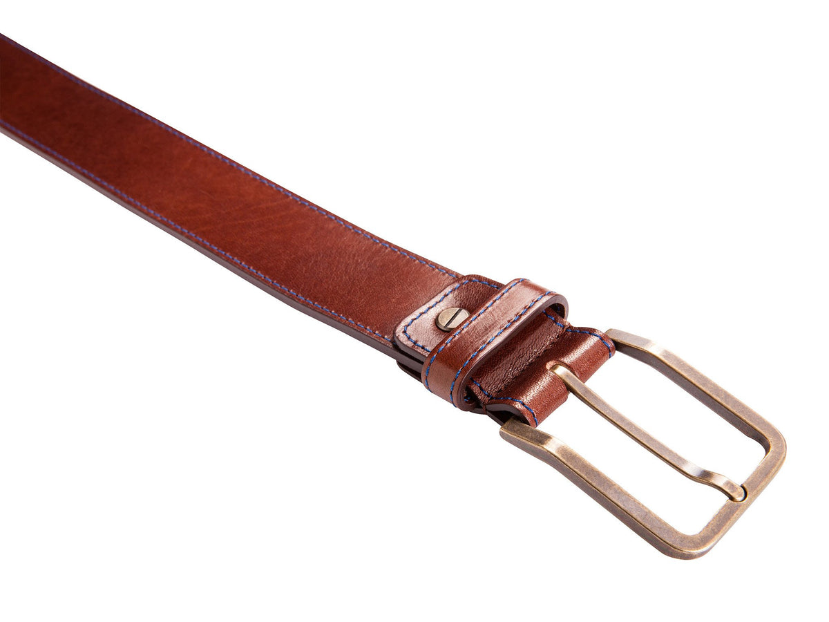 Danny P. Leather Belt Brown