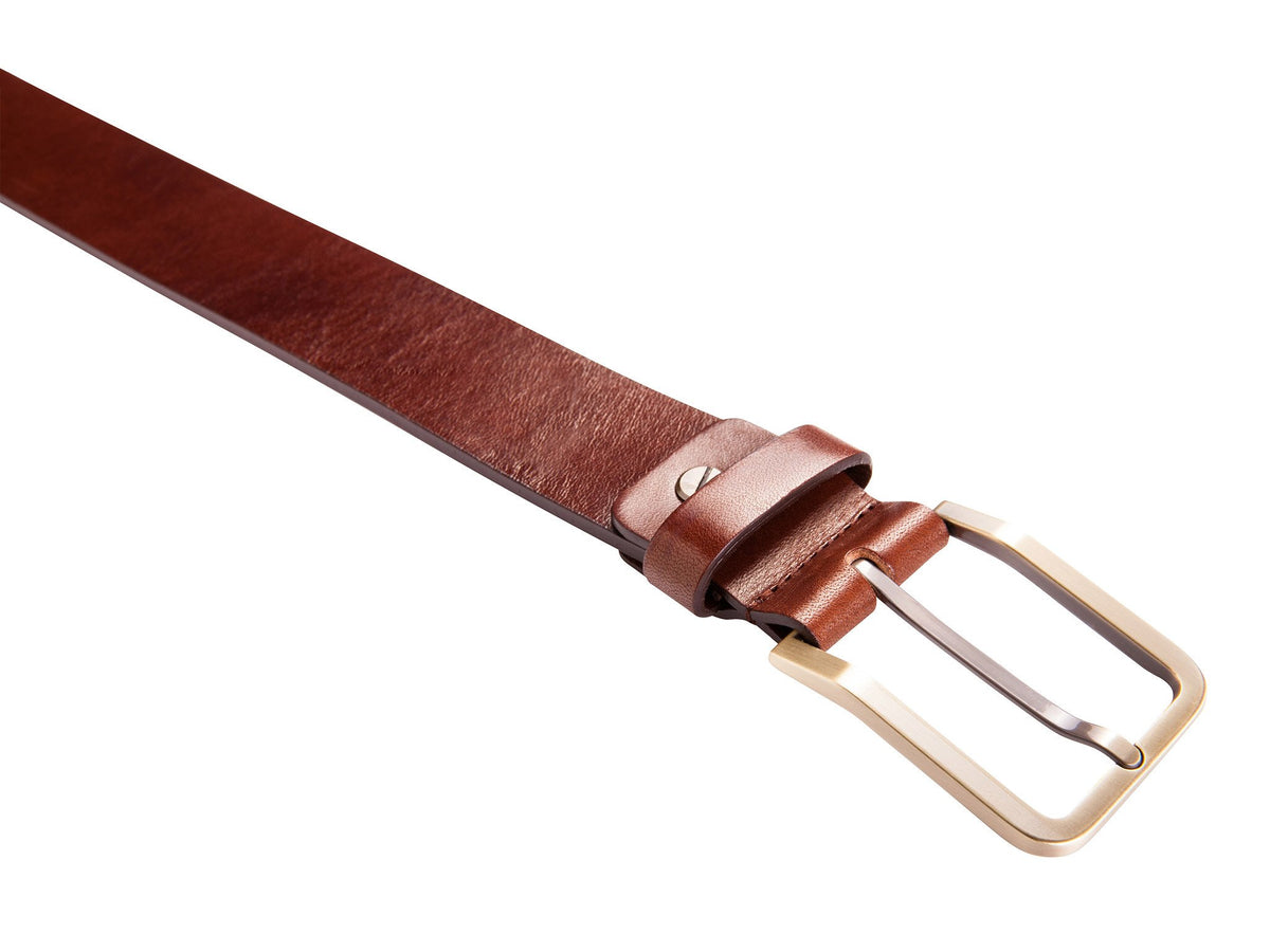 Danny P. Leather Belt Brown