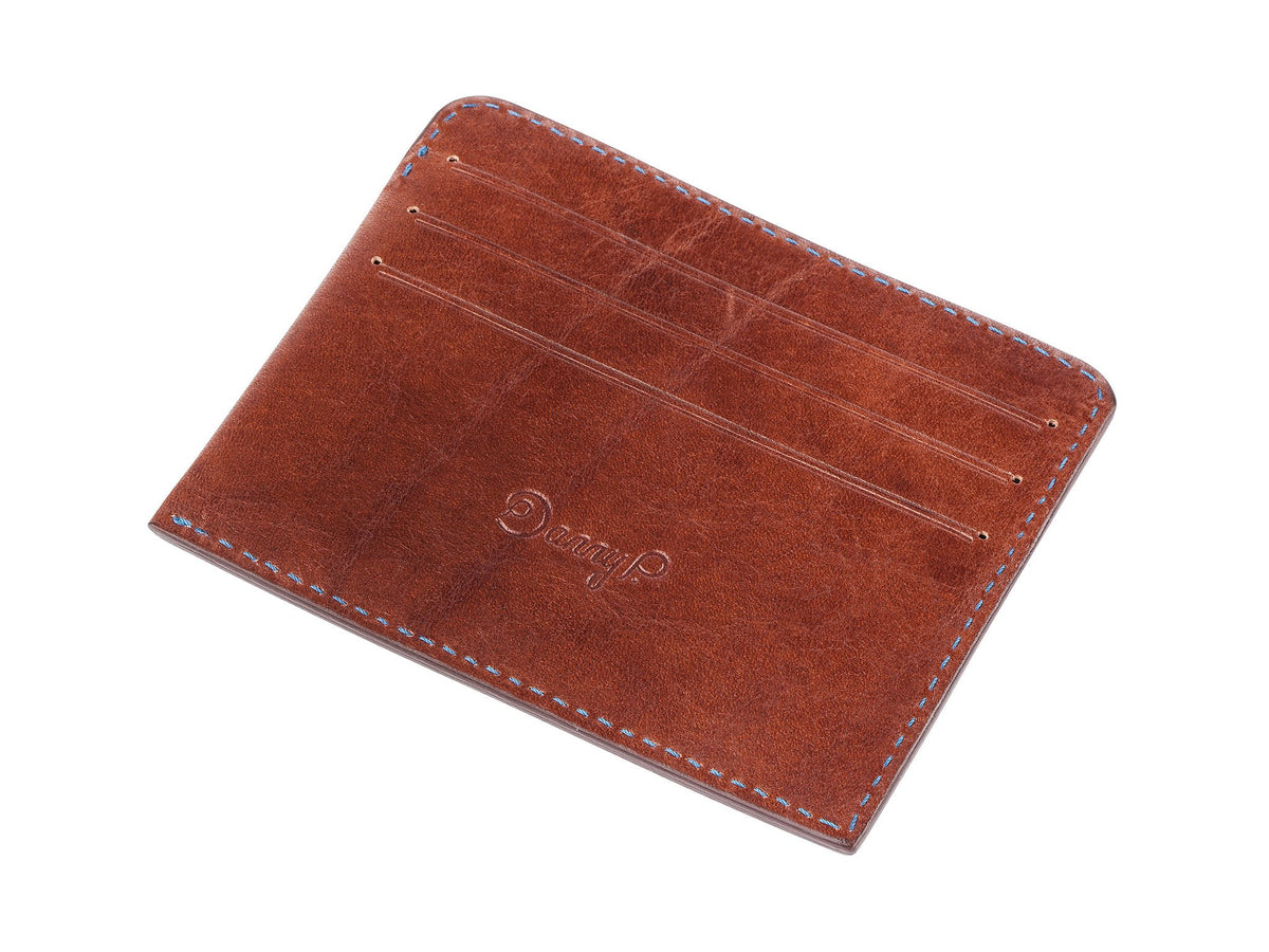 Danny P. Leather Card Wallet Brown